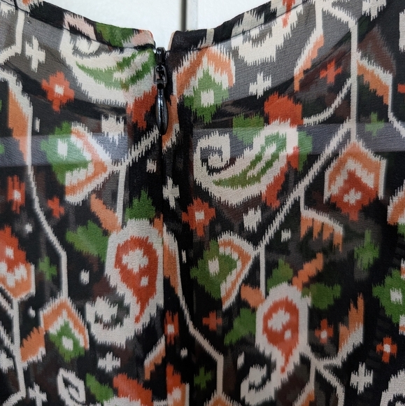 Veronica Beard Cabo Boho Paisley printed silk blouse sz 6 - Picture 6 of 10